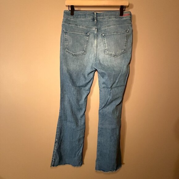 Women's 28 Pilcro Letterpress High-Rise Skinny Bootcut Jeans Anthropologie - Picture 5 of 11